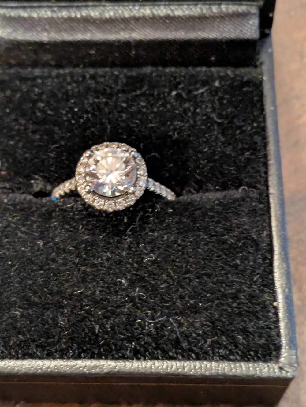 14k WG 1.35 Ct Diamond Ring Color H VS2 - Picture 6 of 7